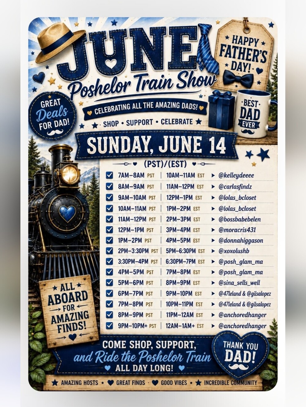 Join Us All For The Poshelor TRAIN